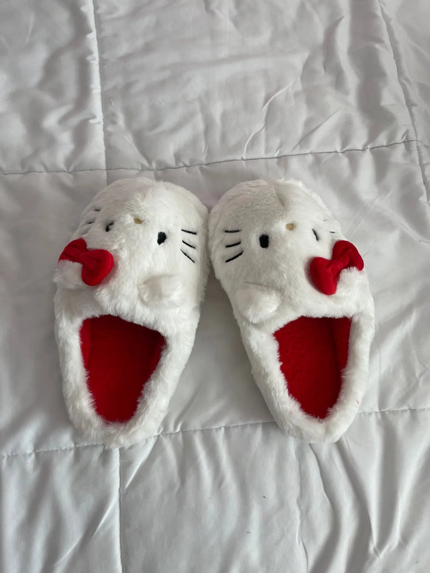 Hello Kitty Sanrio Plush Slippers